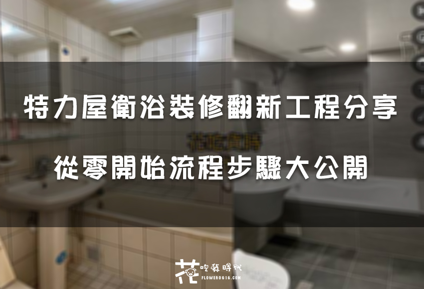 【非業配】特力屋衛浴裝修翻新工程開箱!從零開始流程步驟大公開