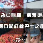 【日本追楓DAY.2】 河口湖紅線巴士之旅 もみじ回廊│楓葉迴廊 和雨過天晴的富士山